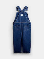 JoJo Maman Bébé Mid Wash Blue Denim Dungaree Set - Image 6 of 7