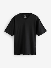 Noir/Blanc/Bleu/Gris - Essentiel Col en V 100T-shirt en coton 6 Lot - Image 11 of 18