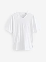 Noir/Blanc/Bleu/Gris - Essentiel Col en V 100T-shirt en coton 6 Lot - Image 13 of 18