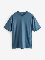 Noir/Blanc/Bleu/Gris - Essentiel Col en V 100T-shirt en coton 6 Lot - Image 15 of 18