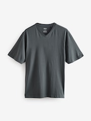 Noir/Blanc/Bleu/Gris - Essentiel Col en V 100T-shirt en coton 6 Lot - Image 16 of 18