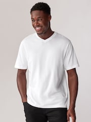 Noir/Blanc/Bleu/Gris - Essentiel Col en V 100T-shirt en coton 6 Lot - Image 9 of 18