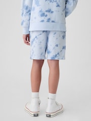 Gap Blue Tie-Dye Cotton Logo Pull On Shorts (4-13yrs) - Image 2 of 5