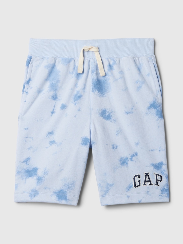 Gap Blue Tie-Dye Cotton Logo Pull On Shorts (4-13yrs) - Image 5 of 5