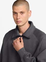 Nike Black Sportswear Tech Fleece Quarter Zip Top - Image 3 of 3