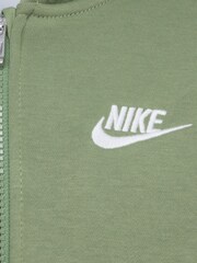 Nike Oil Green Little Kids Club Tracksuit - Image 4 of 4