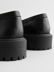 Black Premium Chunky Leather Loafers - Image 4 of 5