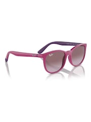 Ray-Ban Junior Pink Rj9079S Square Sunglasses - Image 1 of 6