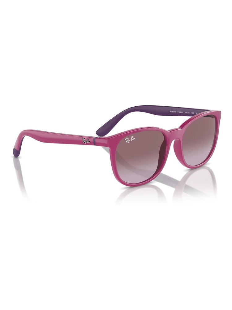 Ray-Ban Junior Pink Rj9079S Square Sunglasses - Image 1 of 6 Ray-Ban Junior Pink Rj9079S Square Sunglasses - Image 1 of 6