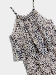 River Island Dekleta Leopard Frill Jumpsuit - Slika 2 iz 3