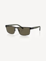 Polo Ralph Lauren Black Rectangle Sunglasses - Image 1 of 2