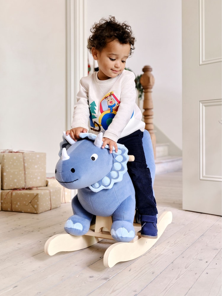 JoJo Maman Bébé Natural Santa And Reindeer Tractor Sweatshirt - Image 5 of 5