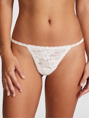 Wit - Victoria's Secret PINK Kanten slipje met bloemenprint - Image 1 of 3