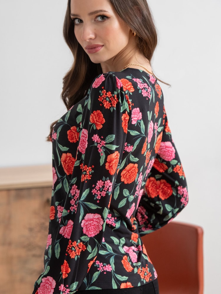 Pour Moi Bianca Elegantes Stretch-Top aus Recycling-Material mit Zierausschnitten - Bild 2 von 4