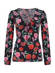 Pour Moi Bianca Elegantes Stretch-Top aus Recycling-Material mit Zierausschnitten - Bild 3 von 4