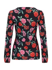Pour Moi Bianca Elegantes Stretch-Top aus Recycling-Material mit Zierausschnitten - Bild 4 von 4