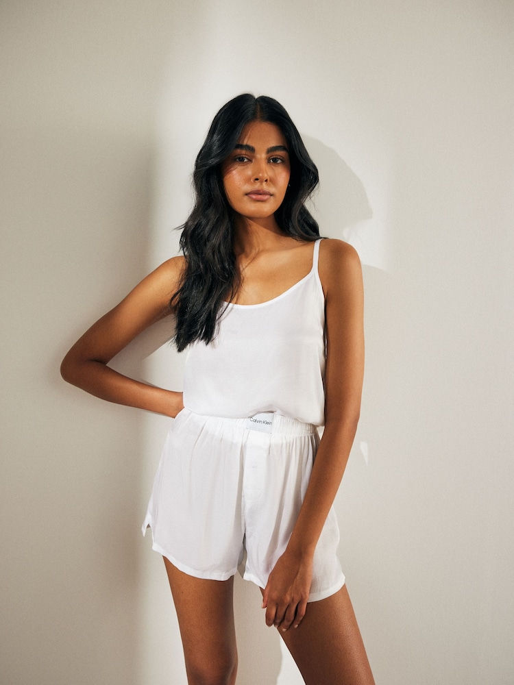 Calvin Klein White Sleeveless Cami Set - Image 2 of 8