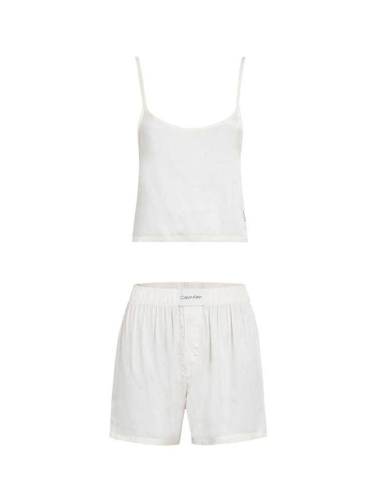 Calvin Klein White Sleeveless Cami Set - Image 7 of 8