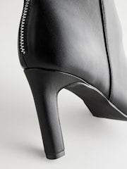 Black Standard/Wide Fit Forever Comfort® Faux Zip Ankle Boots - Image 11 of 11