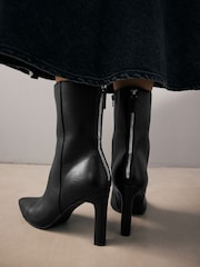 Black Standard/Wide Fit Forever Comfort® Faux Zip Ankle Boots - Image 4 of 11