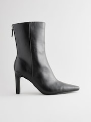 Black Standard/Wide Fit Forever Comfort® Faux Zip Ankle Boots - Image 6 of 11
