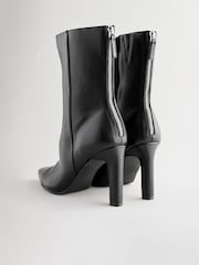 Black Standard/Wide Fit Forever Comfort® Faux Zip Ankle Boots - Image 7 of 11