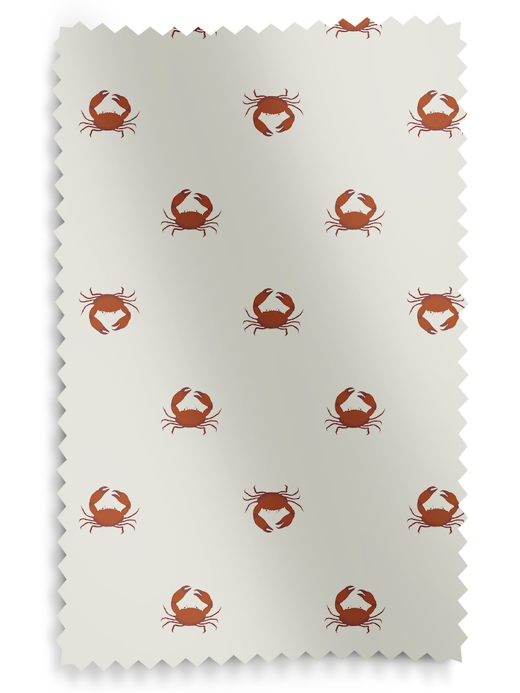 Sophie Allport White Crab Made to Measure 100% Cotton Roman Blinds - Image 6 of 6