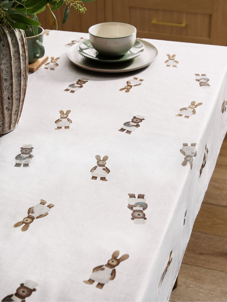 Bertie Bear and Rosie Rabbit Wipe Clean Table Cloth - Изображение 1 из 4 Bertie Bear and Rosie Rabbit Wipe Clean Table Cloth - Изображение 1 из 4