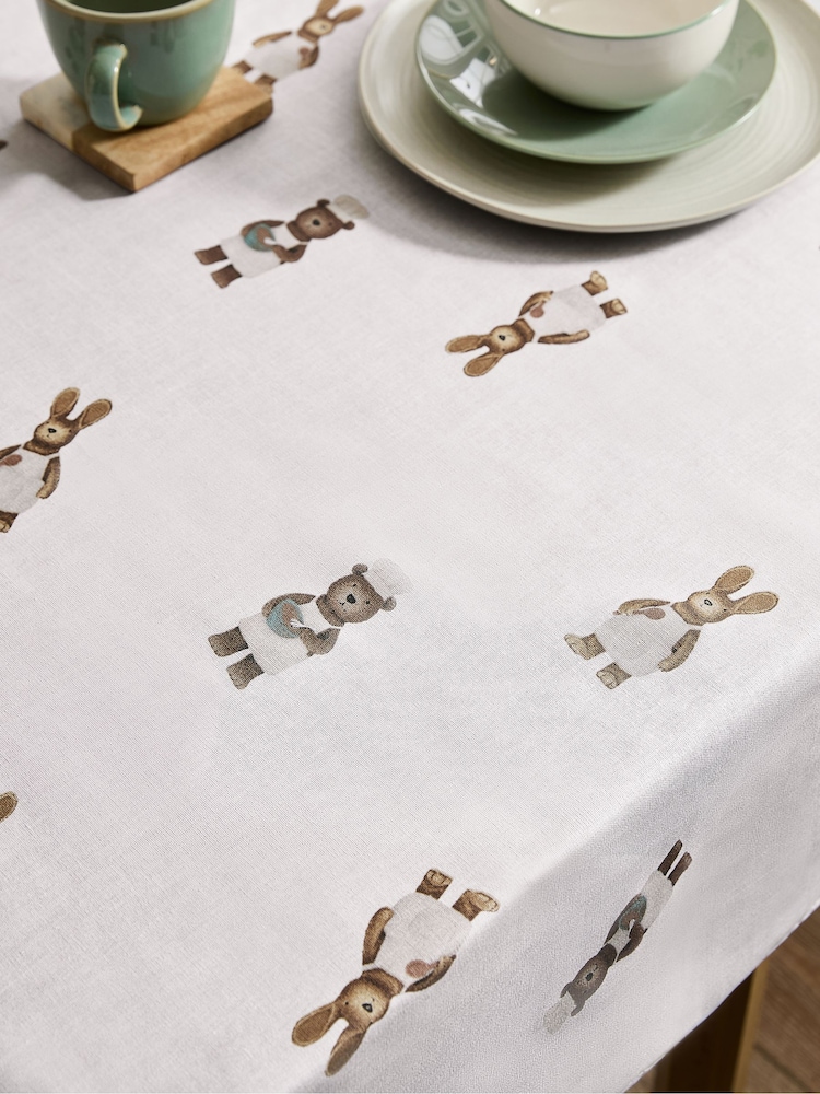 Bertie Bear and Rosie Rabbit Wipe Clean Table Cloth - Изображение 2 из 4 Bertie Bear and Rosie Rabbit Wipe Clean Table Cloth - Изображение 2 из 4