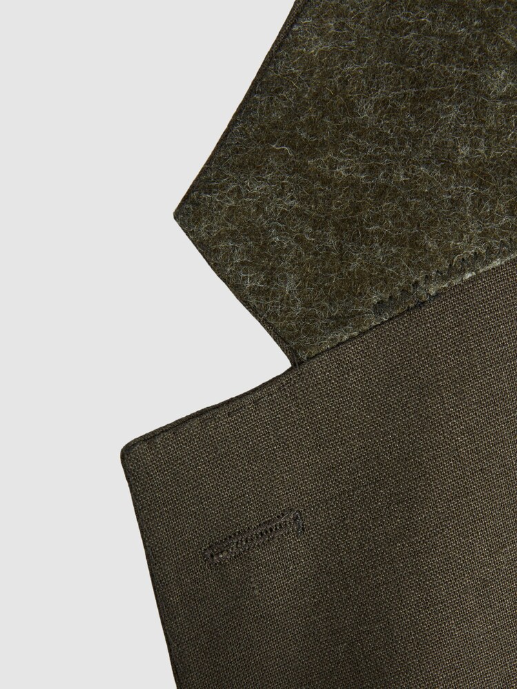 Oscar Jacobson Linen Double Breasted Blazer - Image 7 of 7