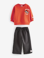 Orange Disney Sweatshirt and Wide Leg Joggers Set (3mths-7yrs) - Image 6 of 11