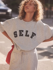 self. Grey Crew Neck Sweat Top - Image 2 of 8