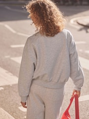 self. Grey Crew Neck Sweat Top - Image 5 of 8