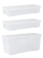 Wham Clear Festive 3 Piece Tree & 2 Decoration Storage Boxes - Image 4 of 5