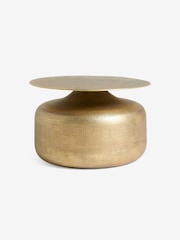 MADE.COM Hammered Brass Zuri Metal Coffee Table - Image 5 of 5