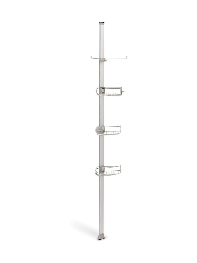 simplehuman Silver Large Tension Shower Caddy - Image 1 of 5