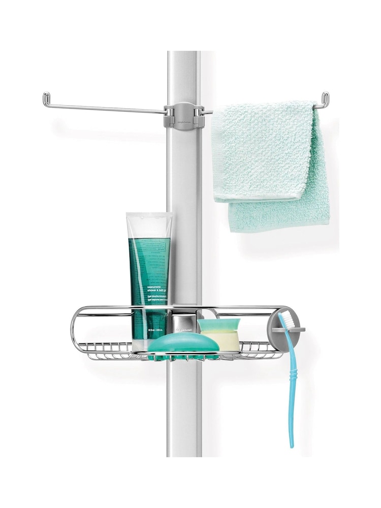 simplehuman Silver Large Tension Shower Caddy - Image 2 of 5