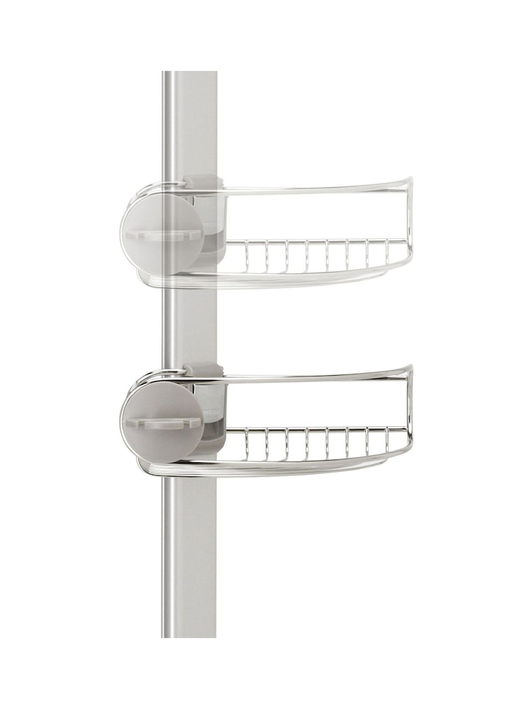 simplehuman Silver Large Tension Shower Caddy - Image 5 of 5