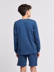 Lee Blue Sky Boys 100% Cotton Wobbly Graphic Long Sleeve T-Shirt - Image 2 of 5