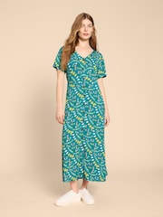 White Stuff Blue Amelia Jersey Dress - Image 3 of 7