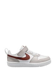 Nike Grey/White Junior Court Borough Low Recraft Trainers - Image 1 of 4
