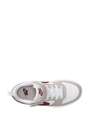 Nike Grey/White Junior Court Borough Low Recraft Trainers - Image 3 of 4