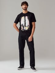 Black Fender 100% Cotton Licence Christmas T-Shirt - Image 2 of 8