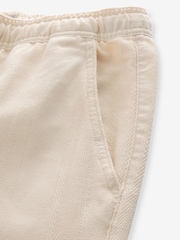 Ecru White Relaxed Fit EDIT Textured Stripe Trousers - Image 9 of 10