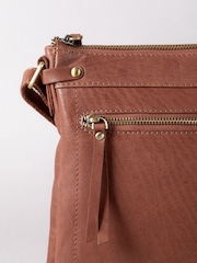Lakeland Leather Brown Harstone Large Cross Body Bag - Image 4 of 6