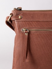 Lakeland Leather Brown Harstone Cross Body Bag - Image 8 of 8