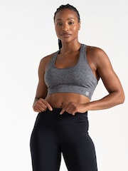 Grau - Dare 2b Don't Sweat It II Nahtloser Sport-BH mit mittlerer Stützkraft - Bild 4 von 7