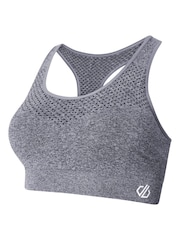 Grau - Dare 2b Don't Sweat It II Nahtloser Sport-BH mit mittlerer Stützkraft - Bild 6 von 7