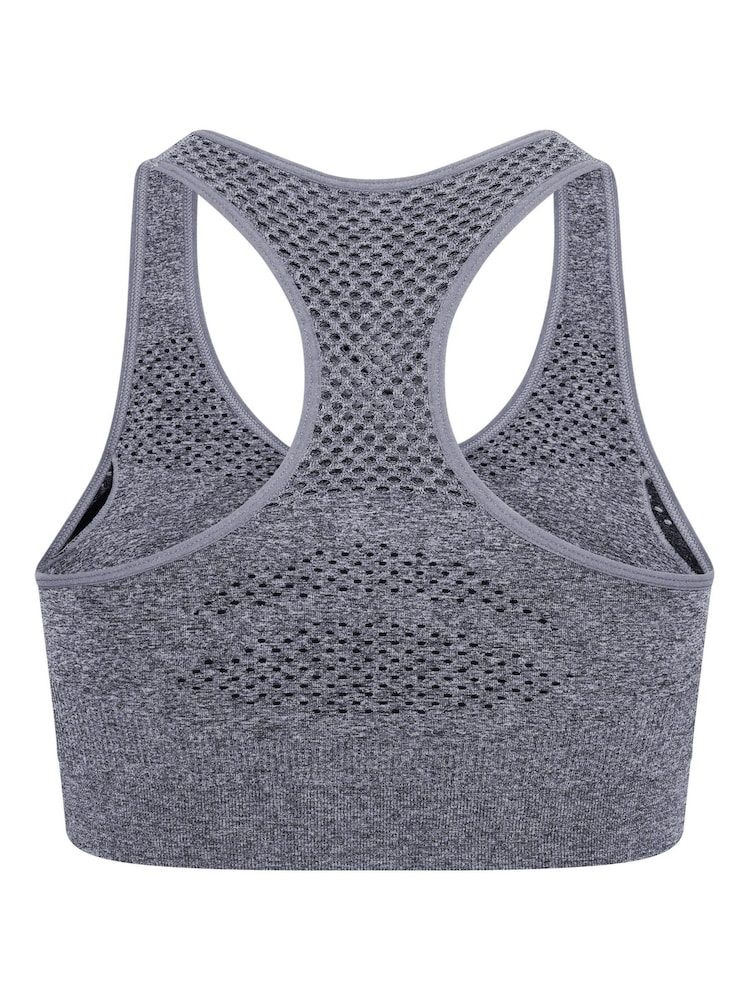 Grau - Dare 2b Don't Sweat It II Nahtloser Sport-BH mit mittlerer Stützkraft - Bild 7 von 7 Grau - Dare 2b Don't Sweat It II Nahtloser Sport-BH mit mittlerer Stützkraft - Bild 7 von 7