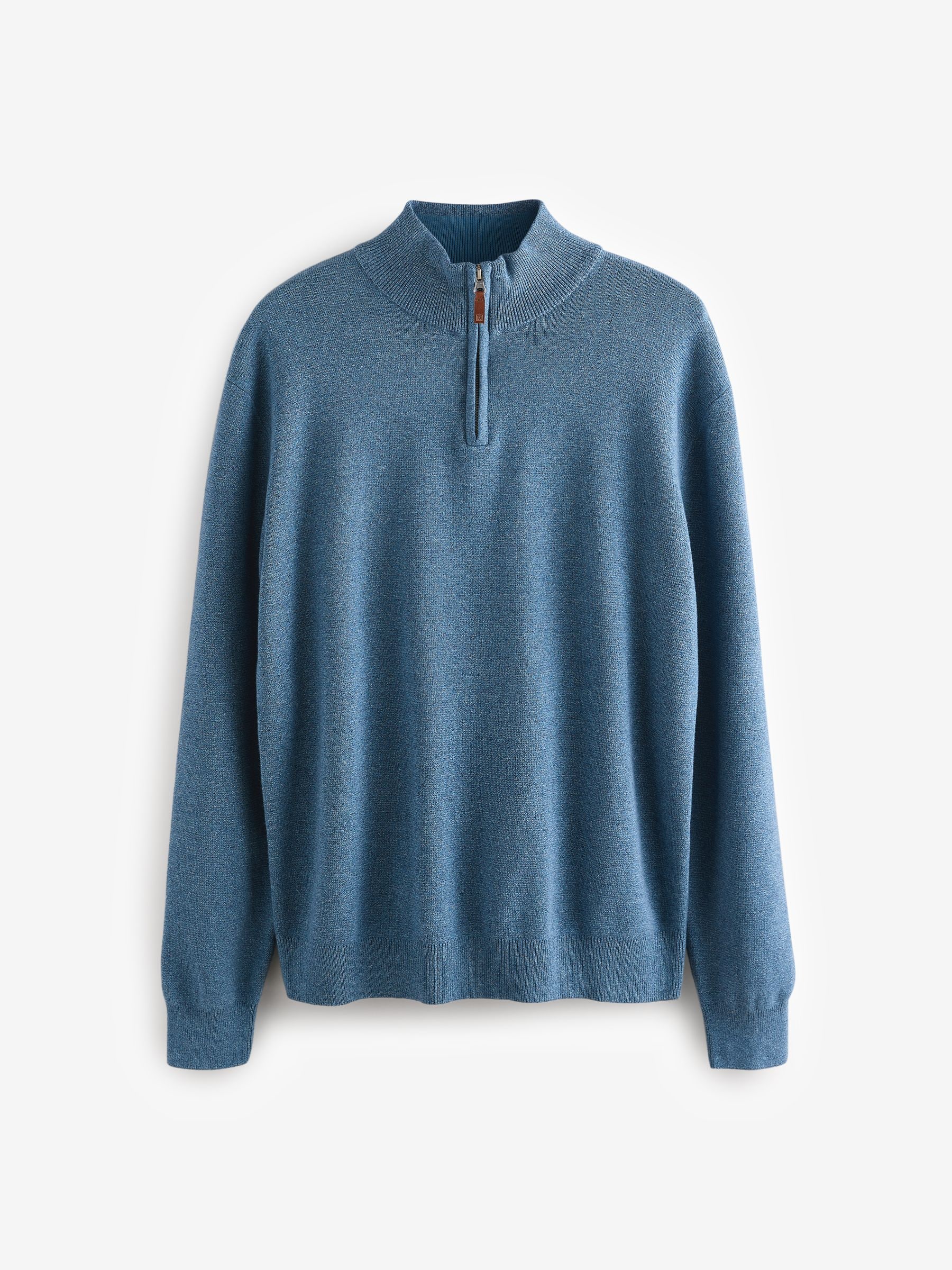 【最安値】 Buy Mid Blue Plain Regular Fit 100% Cotton Premium Quarter トップス